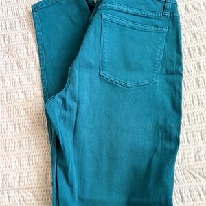 LILA RYAN Turquoise Skinny Pants